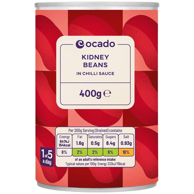 Ocado Red Kidney Beans in Chilli Sauce thumbnail 2