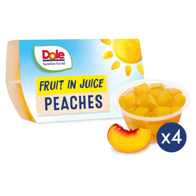 Dole Peaches In Juice Fruit Pots Multipack thumbnail 3