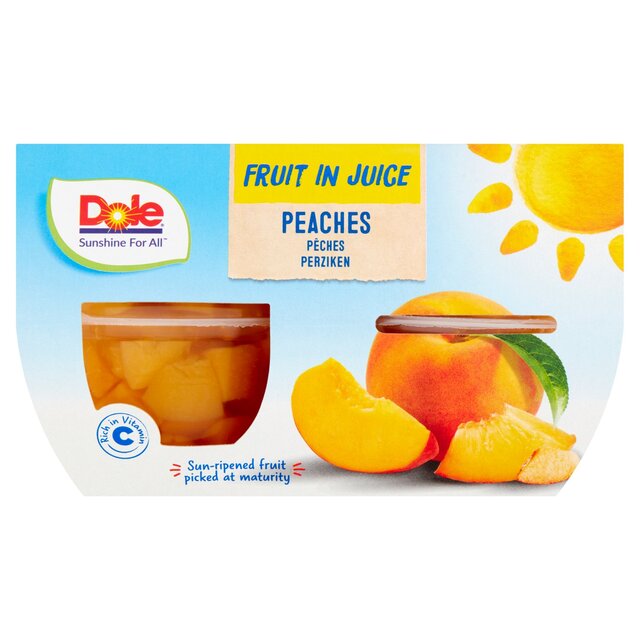 Dole Peaches In Juice Fruit Pots Multipack thumbnail 5