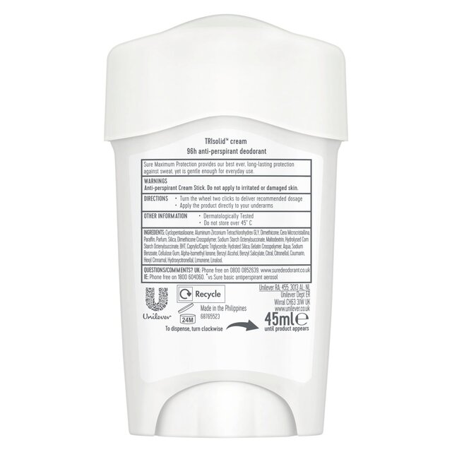 Sure Women Maximum Protection Sports Anti-Perspirant Deodorant Cream thumbnail 2