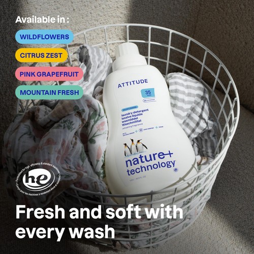 Attitude Laundry Detergent & Fabric Softener Mountain Essentials 35 Loads thumbnail 2