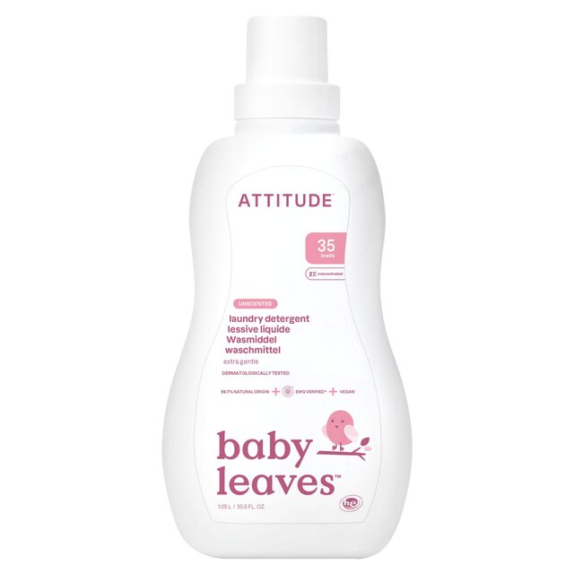 Attitude Baby Leaves Laundry Liquid - 35 Loads - Fragrance Free
