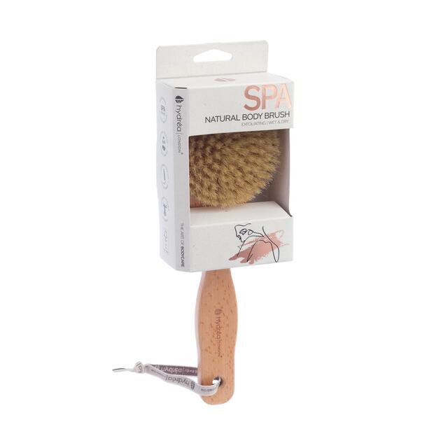 Hydrea London Classic Short Handle Body Brush with Natural Bristle thumbnail 2