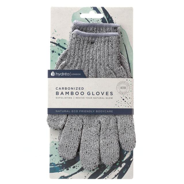 Hydrea London Bamboo Carbonised Exfoliating Shower Gloves thumbnail 2