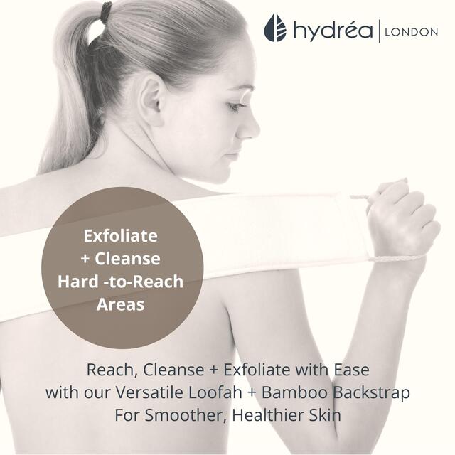 Hydrea London Bamboo & Loofah Exfoliating Back Strap thumbnail 5