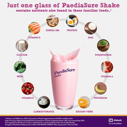 PaediaSure Shake Strawberry Nutritional Supplement Powder, 1-10 Yrs  thumbnail 4