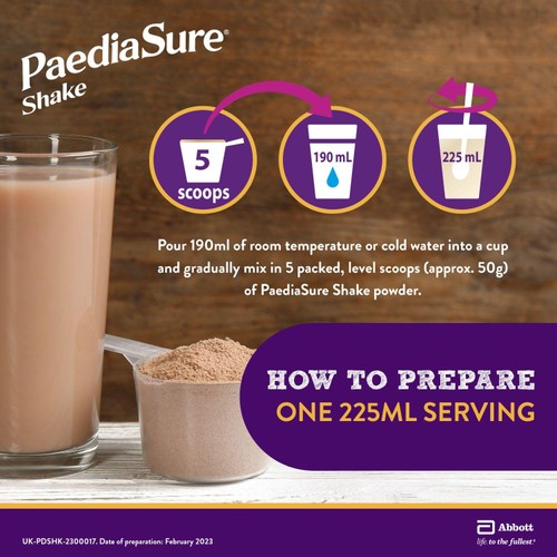 PaediaSure Shake Chocolate Nutritional Supplement Powder, 1-10 Yrs thumbnail 3
