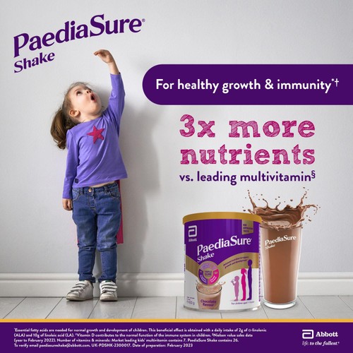 PaediaSure Shake Chocolate Nutritional Supplement Powder, 1-10 Yrs thumbnail 7