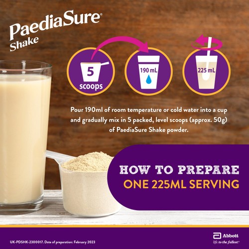 PaediaSure Shake, Vanilla Nutritional Supplement Powder, 1-10 Yrs thumbnail 4