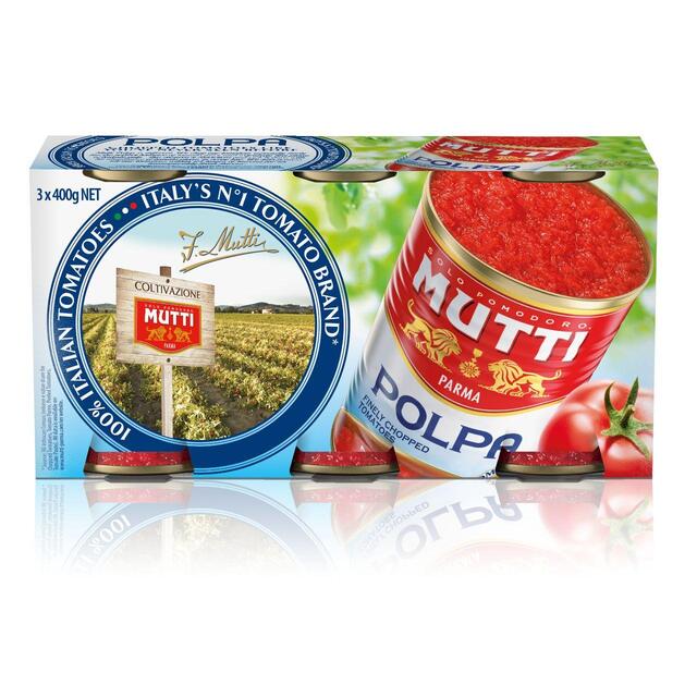 Mutti Polpa Finely Chopped Italian Tomatoes thumbnail 2