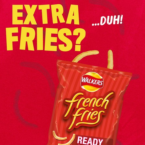 Walkers French Fries Flavour Crispy Potato Snacks 20 x 18g thumbnail 3