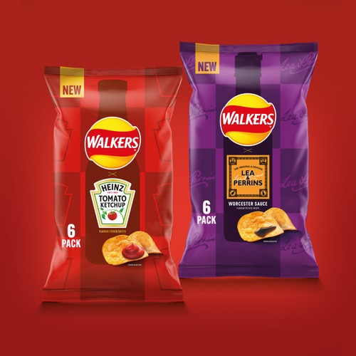 Walkers Tomato Ketchup Multipack Crisps 6x25g thumbnail 4