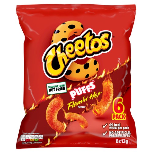 Cheetos Puffs Flamin' Hot Multipack Snacks thumbnail 3
