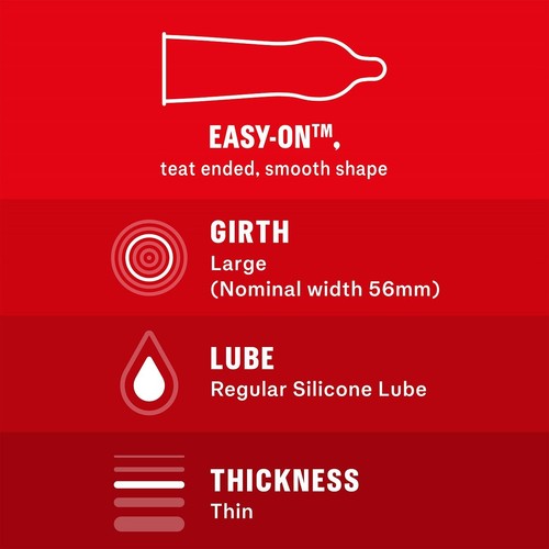Durex Thin Feel Condoms Enhanced Sensitivity Regular Fit thumbnail 3