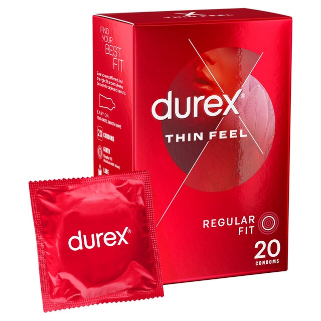Durex Thin Feel Condoms Enhanced Sensitivity Regular Fit thumbnail 2
