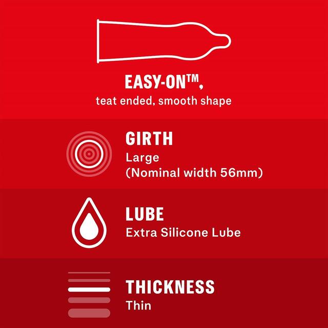Durex Thin Feel Extra Lube Condoms Regular Fit thumbnail 3