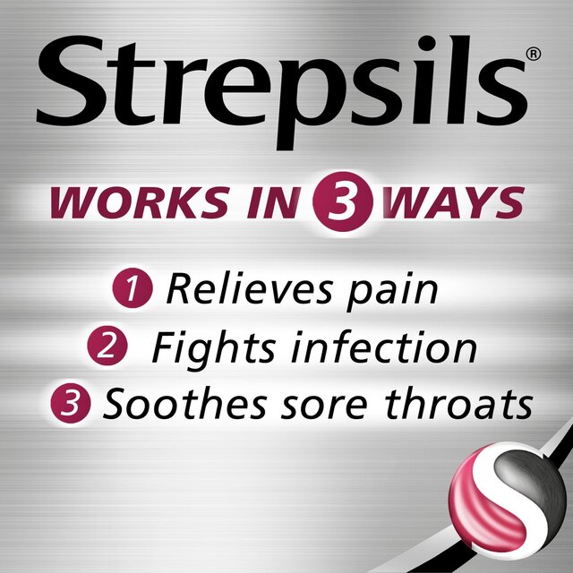 Strepsils Extra Cherry Throat & Pain Relief Lozenges thumbnail 2