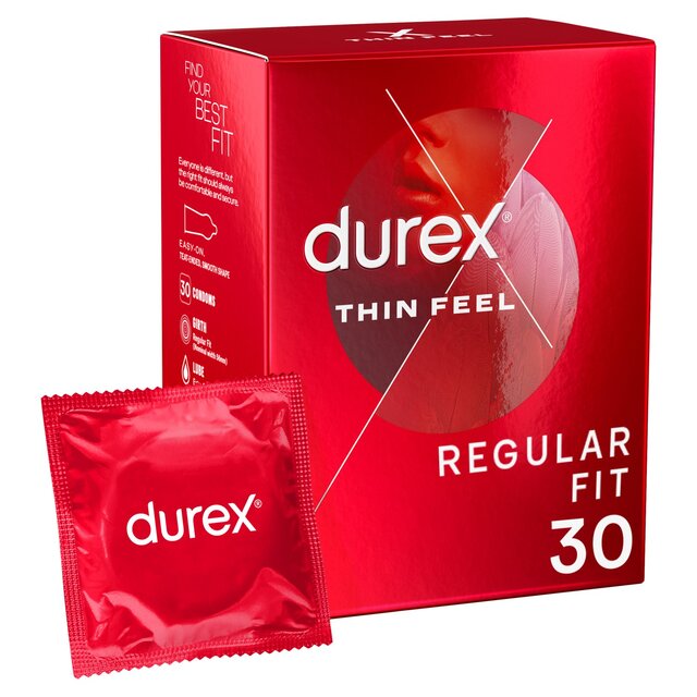 Durex Thin Feel Condoms Enhanced Sensitivity Regular Fit thumbnail 2