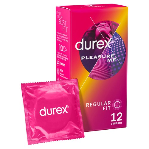 Durex Pleasure Me Condoms Ribbed & Dotted Regular Fit thumbnail 2