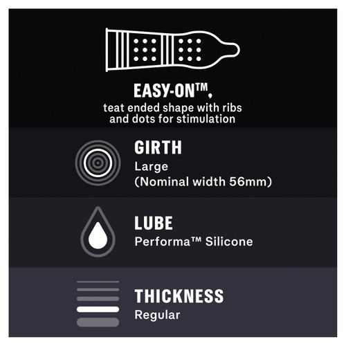 Durex Mutual Climax Condoms Silicone Lube Regular Fit thumbnail 3