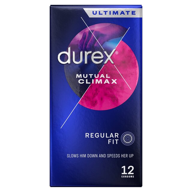 Durex Mutual Climax Condoms Silicone Lube Regular Fit