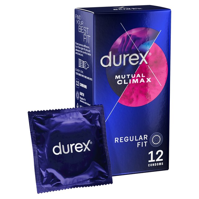 Durex Mutual Climax Condoms Silicone Lube Regular Fit thumbnail 2