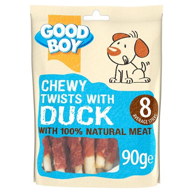 Good Boy Chewy Twists with Duck Dog Treats