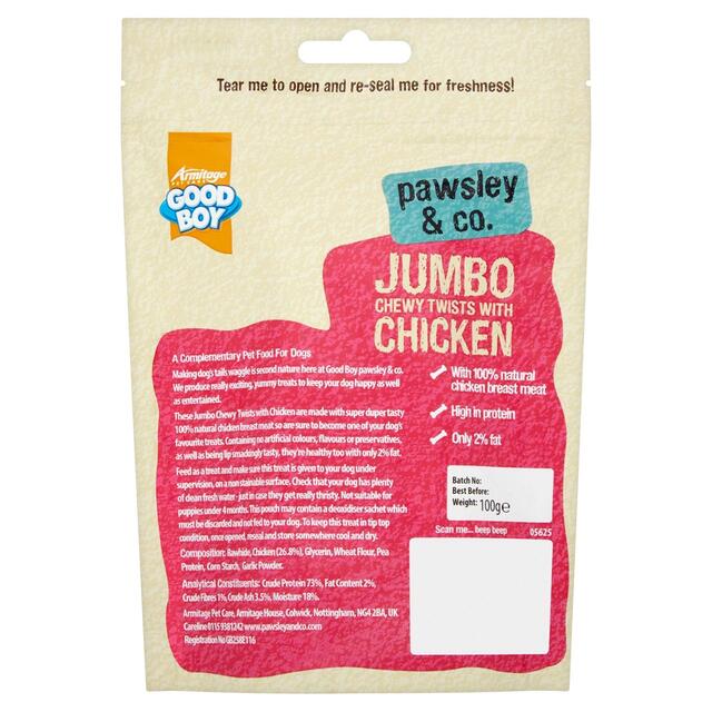 Good Boy Jumbo Twisters with Chicken Dog Treats thumbnail 2