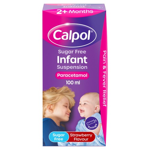 Calpol Infant Sugar Free Oral Suspension Strawberry 2+ Months