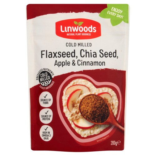 Linwoods Milled Flax, Chia Seeds, Apple & Cinnamon