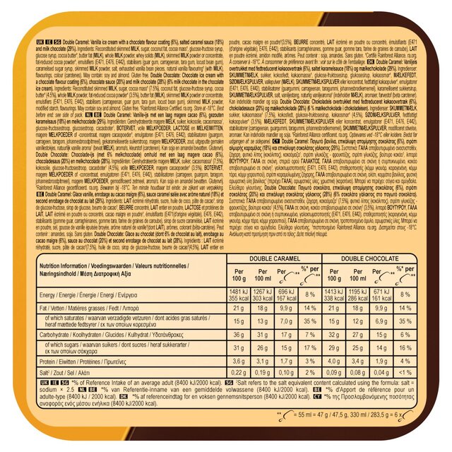 Magnum Mini Double Chocolate & Double Caramel Ice Cream Sticks thumbnail 3