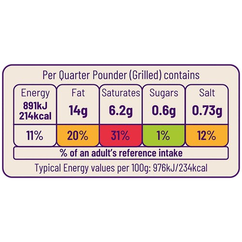 Ocado Frozen 4 British Beef Quarter Pounders thumbnail 3