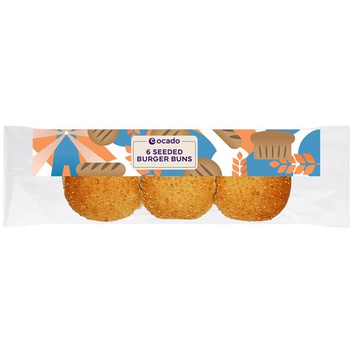 Ocado Seeded Burger Buns