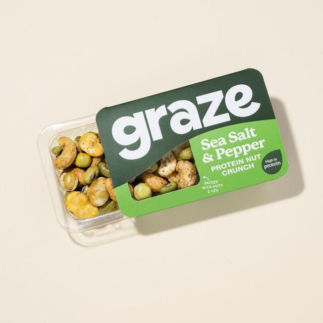 Graze Protein Salt & Pepper Vegan Mixed Nuts Snack thumbnail 2