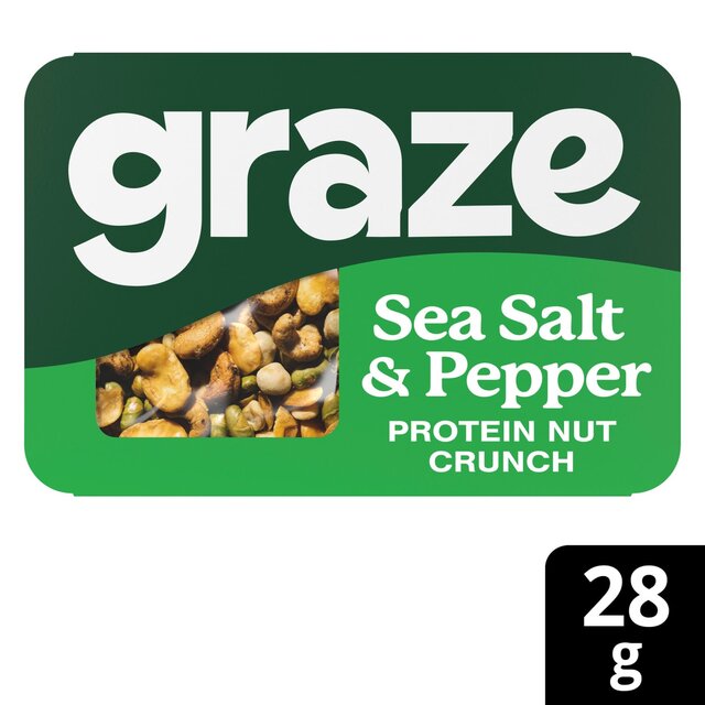 Graze Protein Salt & Pepper Vegan Mixed Nuts Snack thumbnail 8