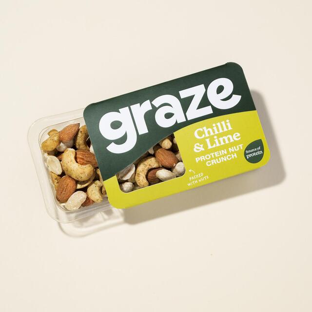 Graze Protein Chilli & Lime Vegan Mixed Nuts Snack thumbnail 2
