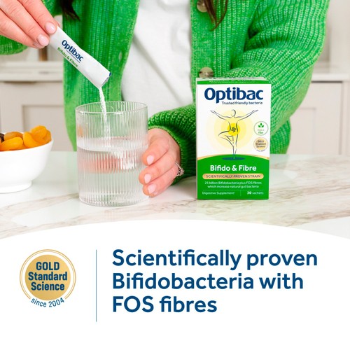 Optibac Probiotics Bifido & Fibre - 30 Sachets thumbnail 2