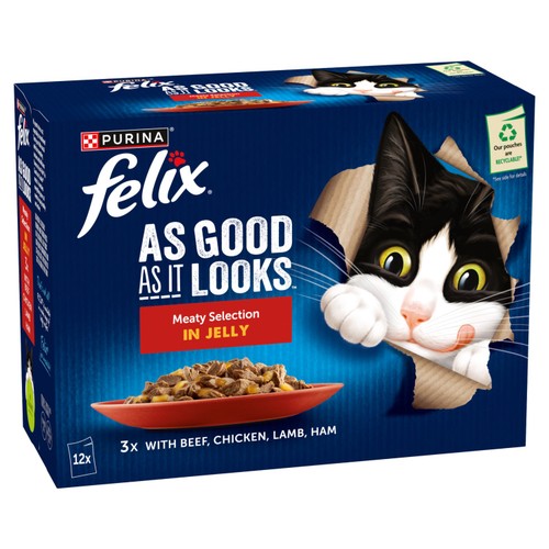 Felix As Good As it Looks Meaty Selection in Jelly Wet Cat Food thumbnail 8