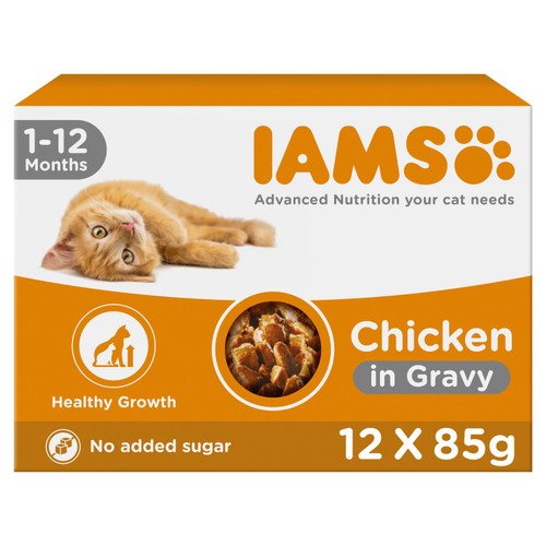 Iams Delights Kitten Chicken in Gravy Multipack