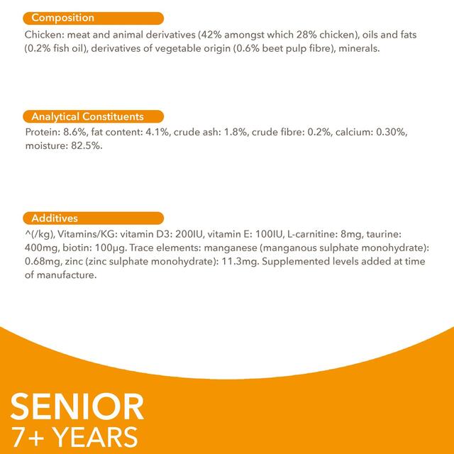 Iams Delights Senior Chicken in Gravy Pouch thumbnail 4