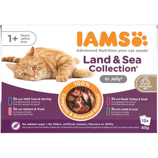 Iams Delights Adult Land & Sea Collection in Jelly Multipack thumbnail 2