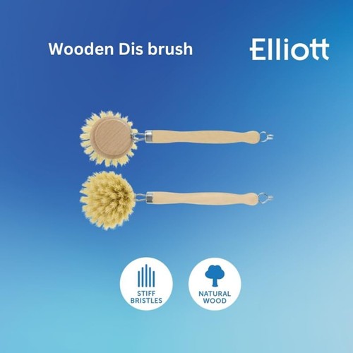 Elliott's Wooden Dish Brush with Natural Tampico Fibres thumbnail 4