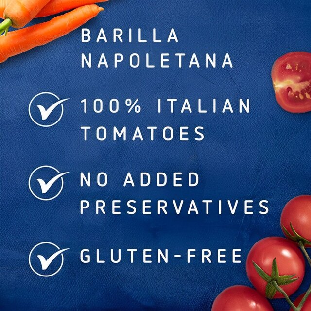 Barilla Napoletana Pasta Sauce 100% Italian Tomatoes thumbnail 3