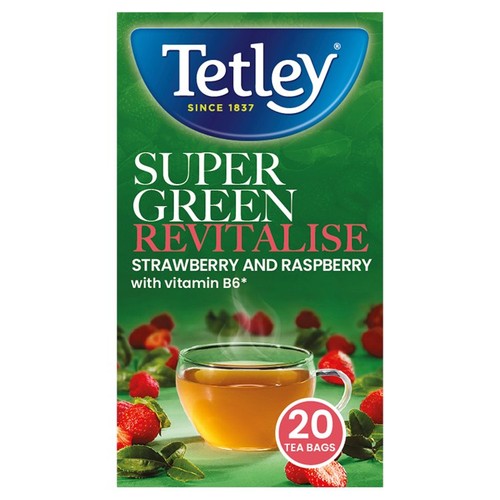 Tetley Super Green Tea Boost Berry Burst Tea Bags