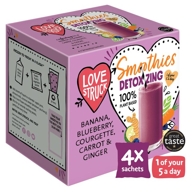 Love Struck Detox Blueberry, Carrot, Ginger, Banana & Courgette