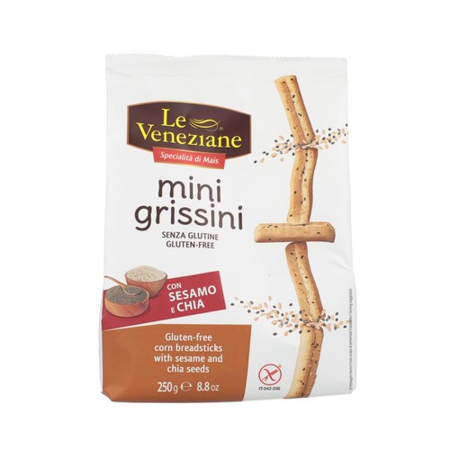 Le Veneziane Gluten Free Sesame & Chia Grissini Breadsticks
