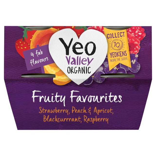 Yeo Valley Organic Fruity Favourites Yoghurts thumbnail 3
