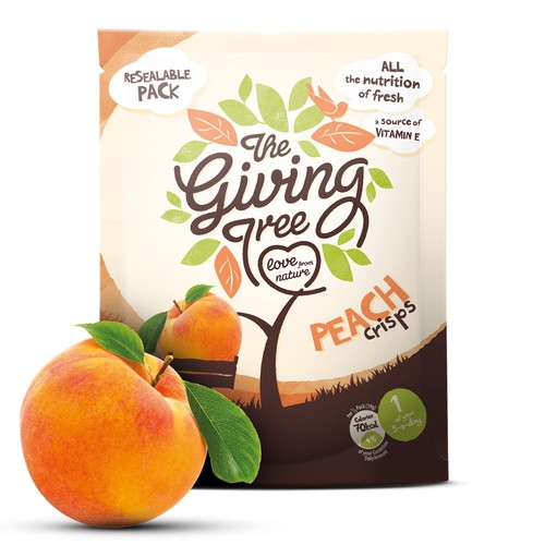The Giving Tree Freeze Dried Peach Crisps thumbnail 2