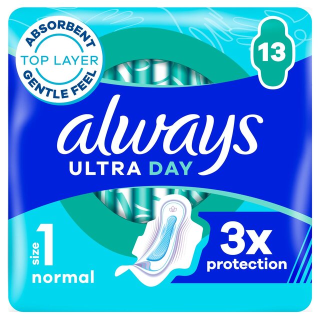 Always Sanitary Towels Ultra Normal (Size 1) Wings