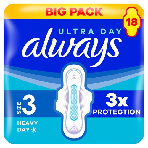 Always Sanitary Towels Ultra Day & Night (Size 3) Wings